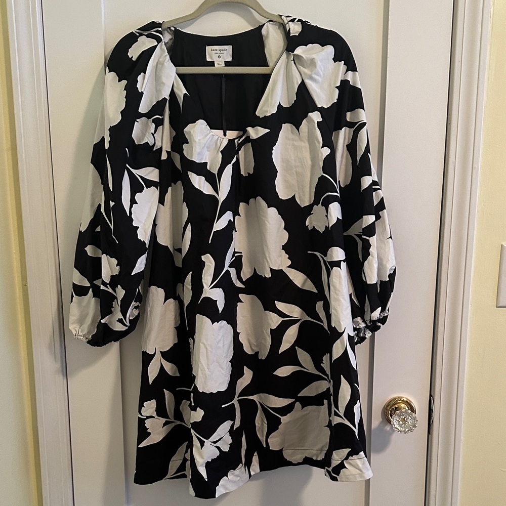 Kate Spade Black and White Floral Dress
